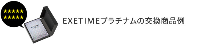 エグゼタイムプラチナムの交換商品例