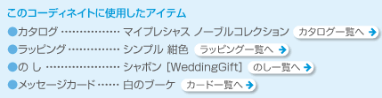 ���̃R�[�f�B�l�C�g�Ɏg�p�����A�C�e��